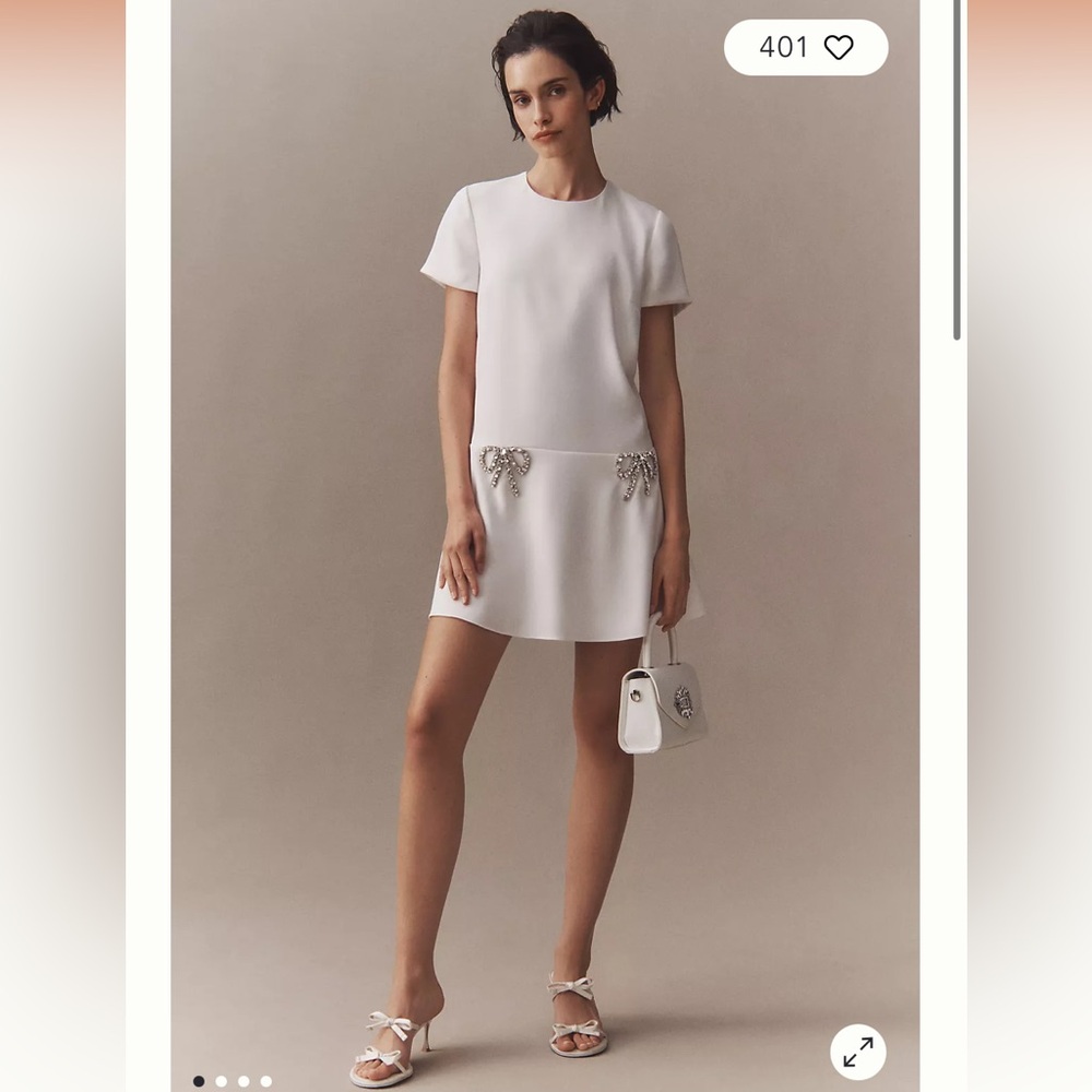 Anthropologie Sachin & Babi Bow Bridal Dress